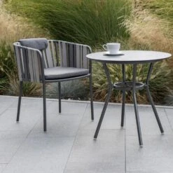 Stern Space Gartensessel Aluminium/Gurtbespannung Anthrazit/Seidengrau -Garten Leben 1132442 3