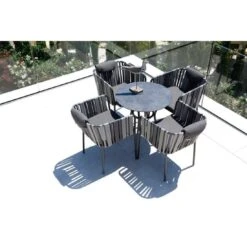 Stern Space Gartensessel Aluminium/Gurtbespannung Anthrazit/Seidengrau -Garten Leben 1132442 7