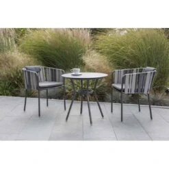 Stern Space Gartensessel Aluminium/Gurtbespannung Anthrazit/Seidengrau -Garten Leben 1132442 8