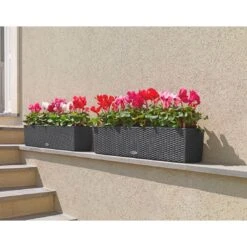 Lechuza Balconera 80 Pflanzgefäß Komplettset Granit -Garten Leben 1132541 4