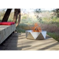 SvenskaV Junda Feuerschale 75x75 Cm Edelstahl -Garten Leben 1157434 3