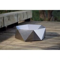 SvenskaV Junda Feuerschale 75x75 Cm Edelstahl -Garten Leben 1157434 6