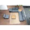 Zebra Cubo Ecklounge 5tlg. Aluminium/Teak/Olefin Dark Grey -Garten Leben 1158149 1