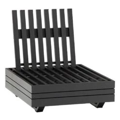 Zebra Cubo Ecklounge 5tlg. Aluminium/Teak/Olefin Dark Grey -Garten Leben 1158149 3