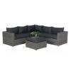 Garden Impressions Cayman II Ecklounge 4t-teiligGeflecht Inklusive Kissen Organic Grey/Anthrazit -Garten Leben 1166245 1