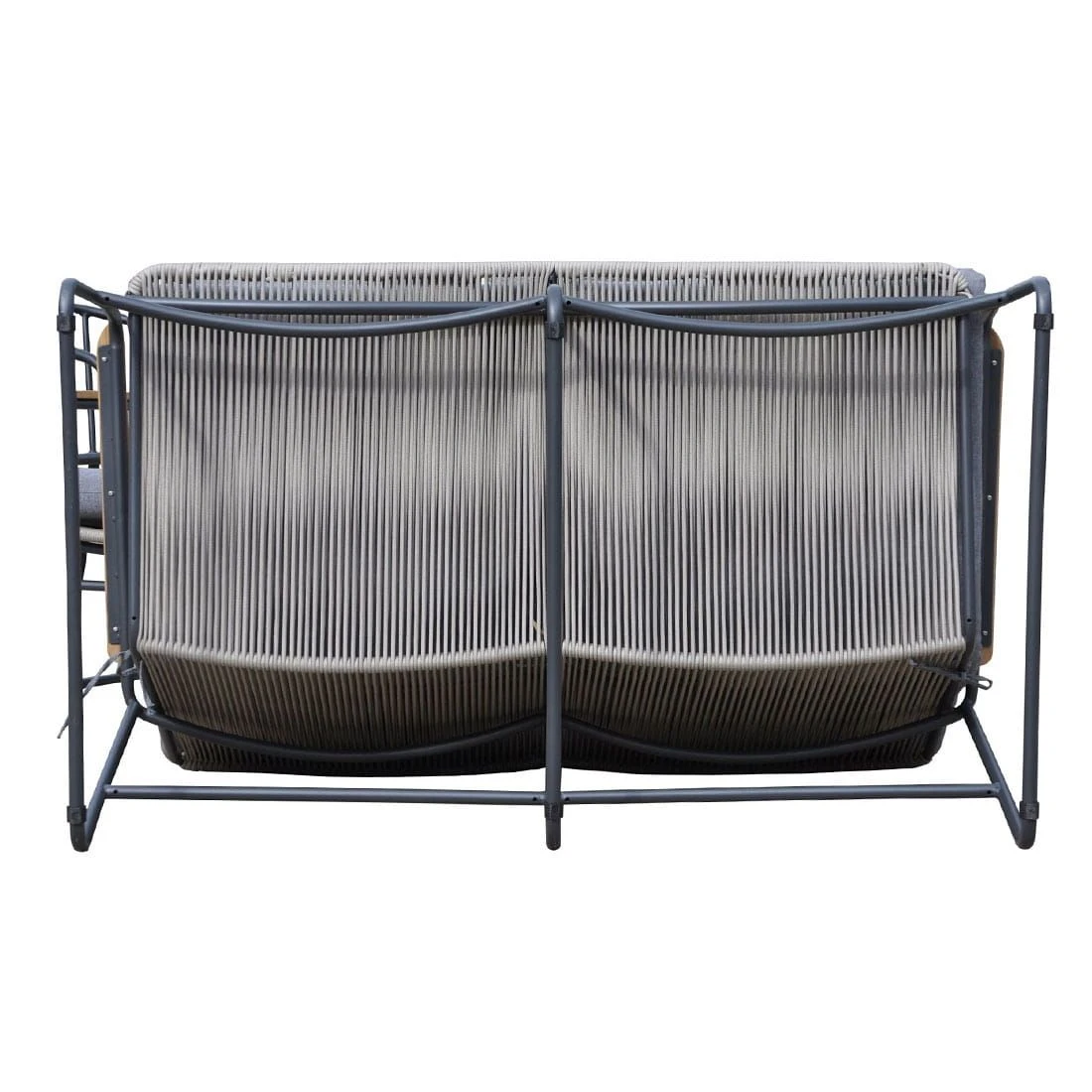 OUTLIV. Maranello Gartensofa Stahl/Rope Schwarz/Grau 5 OUTLIV. Maranello Gartensofa Stahl/Rope Schwarz/Grau – Bild 3