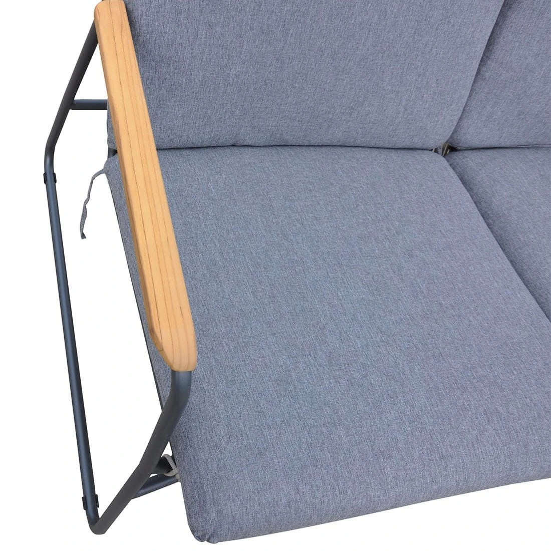 OUTLIV. Maranello Gartensofa Stahl/Rope Schwarz/Grau 7 OUTLIV. Maranello Gartensofa Stahl/Rope Schwarz/Grau – Bild 5