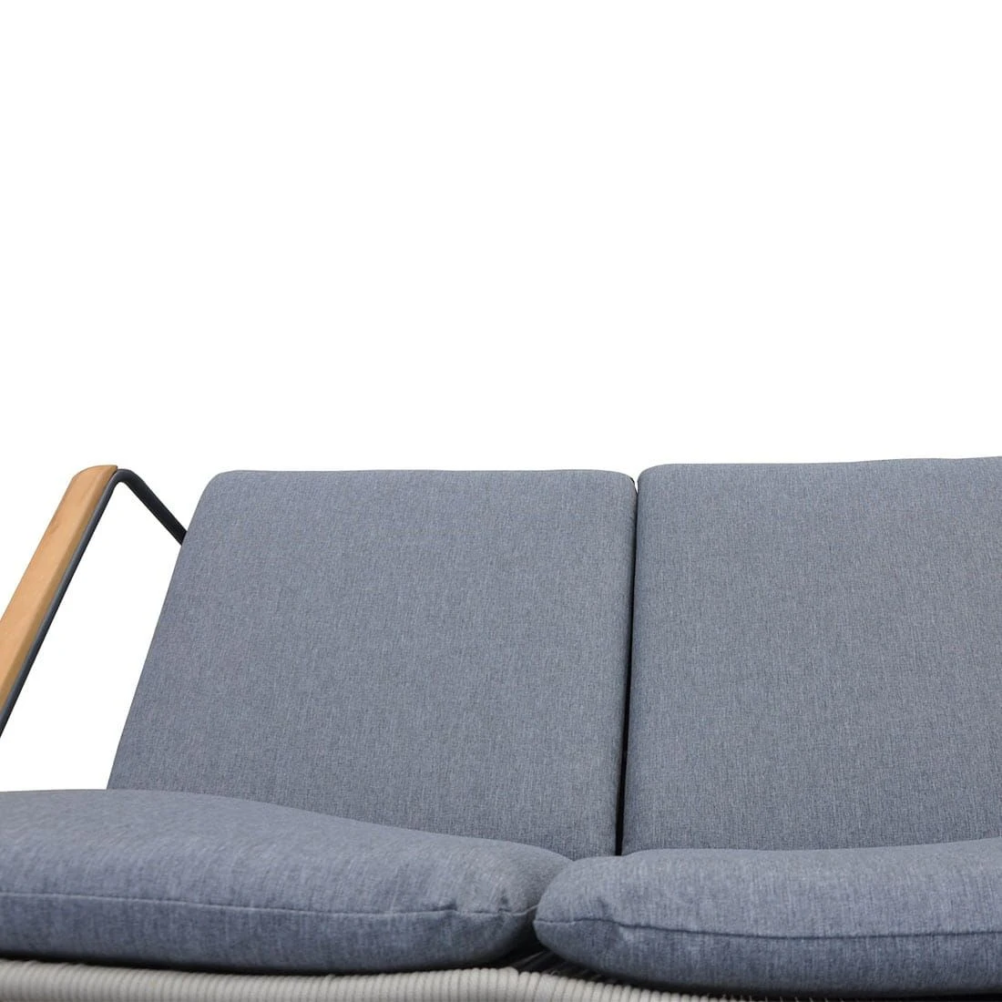 OUTLIV. Maranello Gartensofa Stahl/Rope Schwarz/Grau 8 OUTLIV. Maranello Gartensofa Stahl/Rope Schwarz/Grau – Bild 6