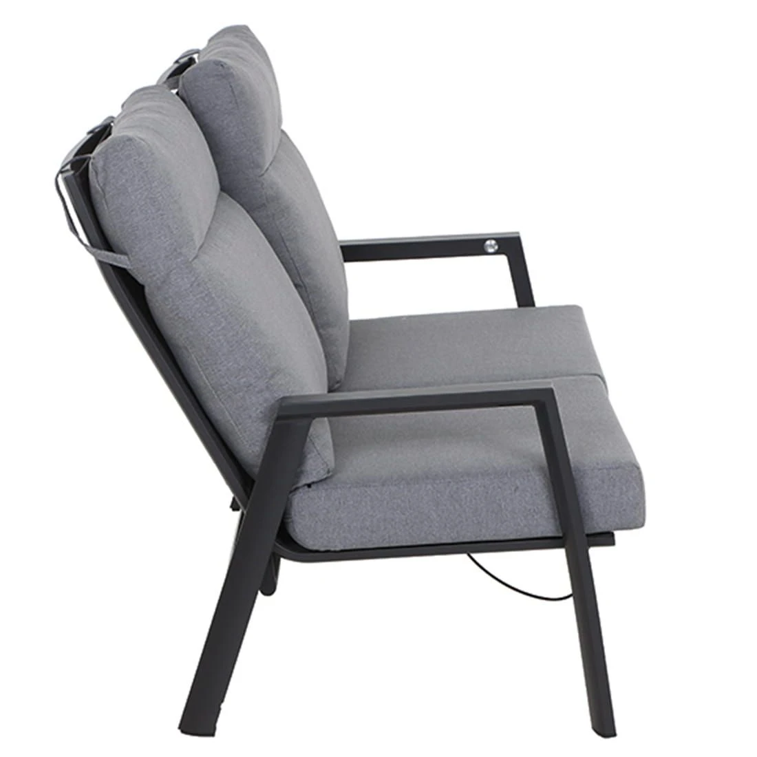 Siena Garden Valencia Gartensofa Aluminium/Rantox-Gewebe Anthrazit Matt/Grau 7 Siena Garden Valencia Gartensofa Aluminium/Rantox-Gewebe Anthrazit Matt/Grau – Bild 5