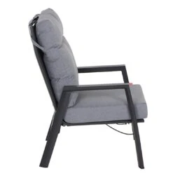 Siena Garden Valencia Loungesessel Aluminium/Ranotex®-Gewebe Anthrazit Matt/Grau -Garten Leben 1185968 2