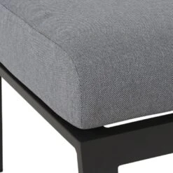 Siena Garden Valencia Loungehocker Aluminium/Ranotex®-Gewebe Anthrazit Matt/Grau -Garten Leben 1186012 3