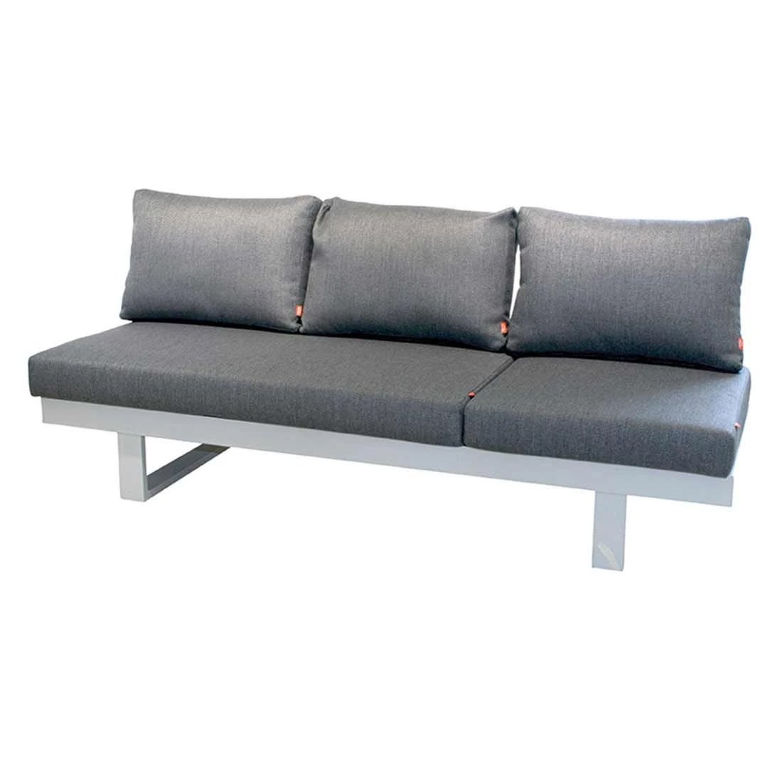 Siena Garden Avenia Loungebank 3-Sitzer Aluminium/Polypropylen Weiß Matt/Grau 3 Siena Garden Avenia Loungebank 3-Sitzer Aluminium/Polypropylen Weiß Matt/Grau