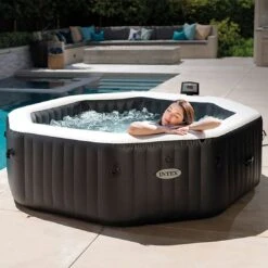 Intex PureSpa Jet + Bubble Deluxe Whirlpool 1.098 L Onyx Black