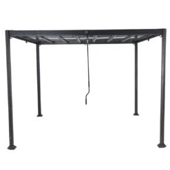 Siena Garden Gartenpergola 300x300cm Aluminium Anthrazit -Garten Leben 1192986 3