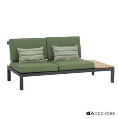 Apple Bee Pebble Beach Ecklounge 5-tlg. Aluminium/Bee Wett Black/Olive Green 13 Apple Bee Pebble Beach Ecklounge 5-tlg. Aluminium/Bee Wett Black/Olive Green -Garten Leben 1196022 4