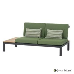 Apple Bee Pebble Beach Ecklounge 5-tlg. Aluminium/Bee Wett Black/Olive Green 14 Apple Bee Pebble Beach Ecklounge 5-tlg. Aluminium/Bee Wett Black/Olive Green -Garten Leben 1196022 5
