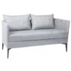 Stern Marta 2-Sitzer Sofa 159cm Aluminium/Outdoorstoff Anthrazit/Hellgrau-Seidengrau Meliert -Garten Leben 1197551 1