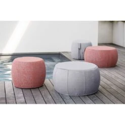 Stern Pouf Hocker Groß Outdoorstoff Hellgrau Meliert 5 Stern Pouf Hocker Groß Outdoorstoff Hellgrau Meliert -Garten Leben 1198167 2