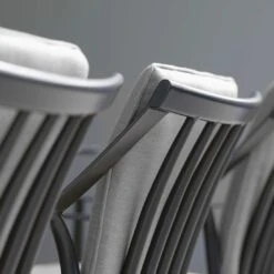 Stern Vanda Diningsessel Aluminium/Outdoorstoff Anthrazit/Seidengrau -Garten Leben 1198387 3