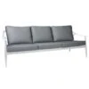 Stern Vanda 3-Sitzer Sofa Aluminium/Outdoorstoff Weiß/Seidengrau -Garten Leben 1198431 1
