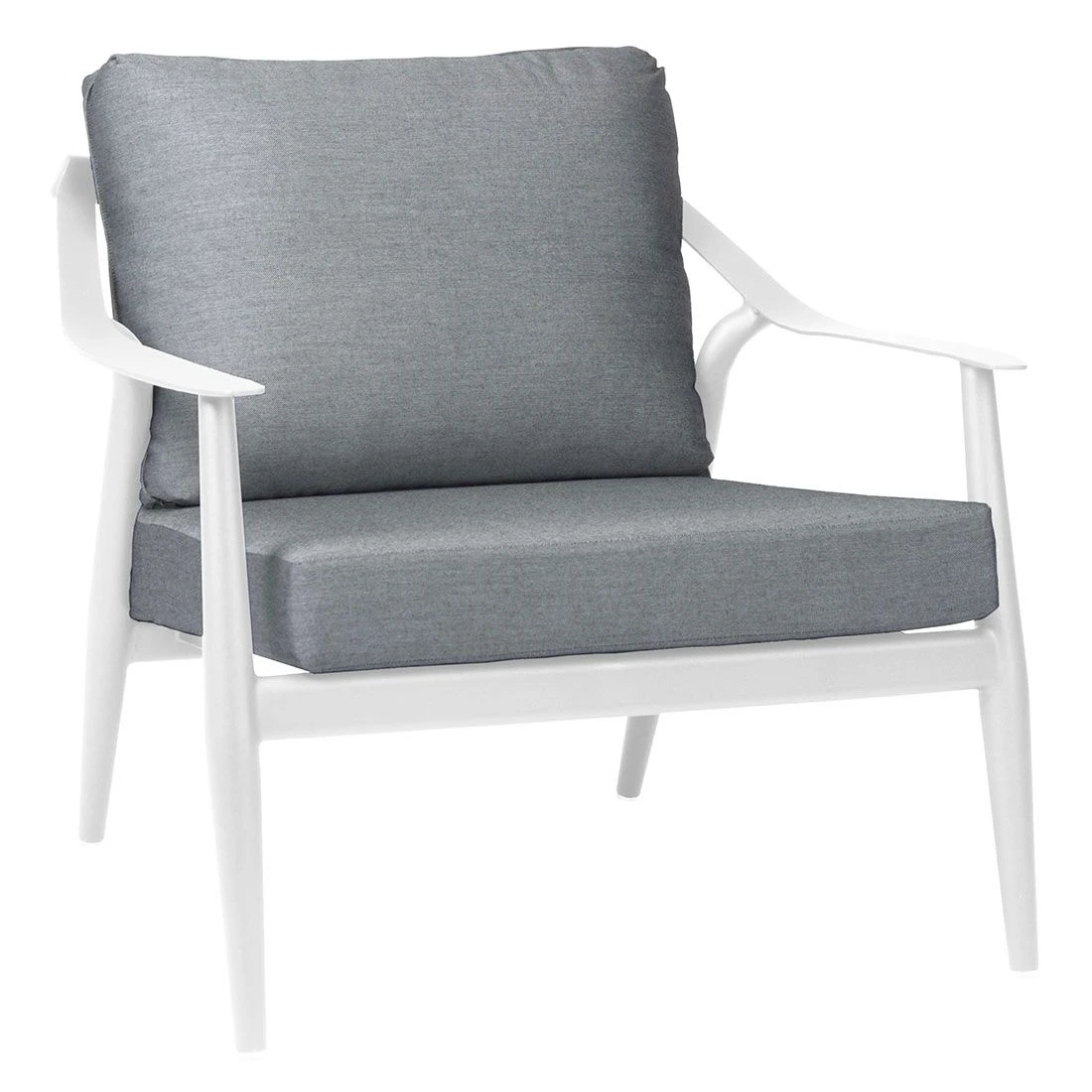 Stern Vanda Loungesessel Aluminium/Outdoorstoff Weiß/Seidengrau 3 Stern Vanda Loungesessel Aluminium/Outdoorstoff Weiß/Seidengrau