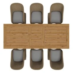 OUTLIV. Coventry Gartenmöbelset 7tlg. Dining Ausziehtisch Brown/Taupe -Garten Leben 1200169 2