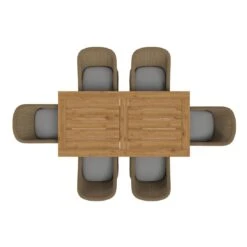 OUTLIV. Coventry Gartenmöbelset 7tlg. Dining Ausziehtisch Brown/Taupe -Garten Leben 1200169 4