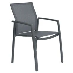 Stern Kari Stapelsessel Aluminium/Textilene Anthrazit/Karbon -Garten Leben 1200972 3