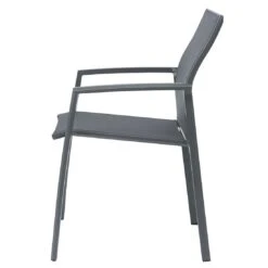 Stern Kari Stapelsessel Aluminium/Textilene Anthrazit/Karbon -Garten Leben 1200972 4