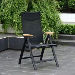 LifestyleGarden Pelen Klappsessel Aluminium/Textilene Batman Black -Garten Leben 1203942 3