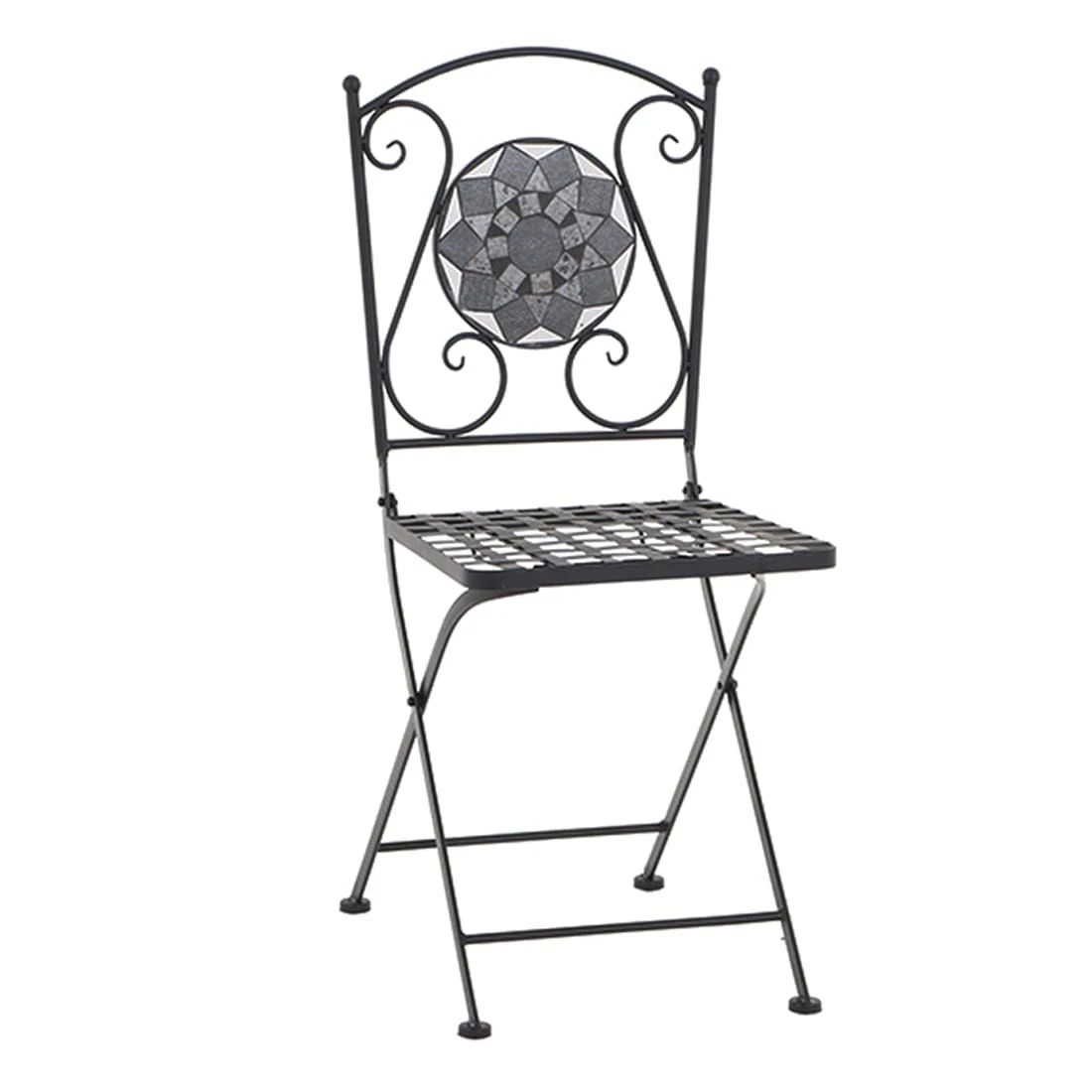 Siena Garden Como Klappstuhl Stahl/Keramik Schwarz Matt / Mosaikoptik 3 Siena Garden Como Klappstuhl Stahl/Keramik Schwarz Matt / Mosaikoptik