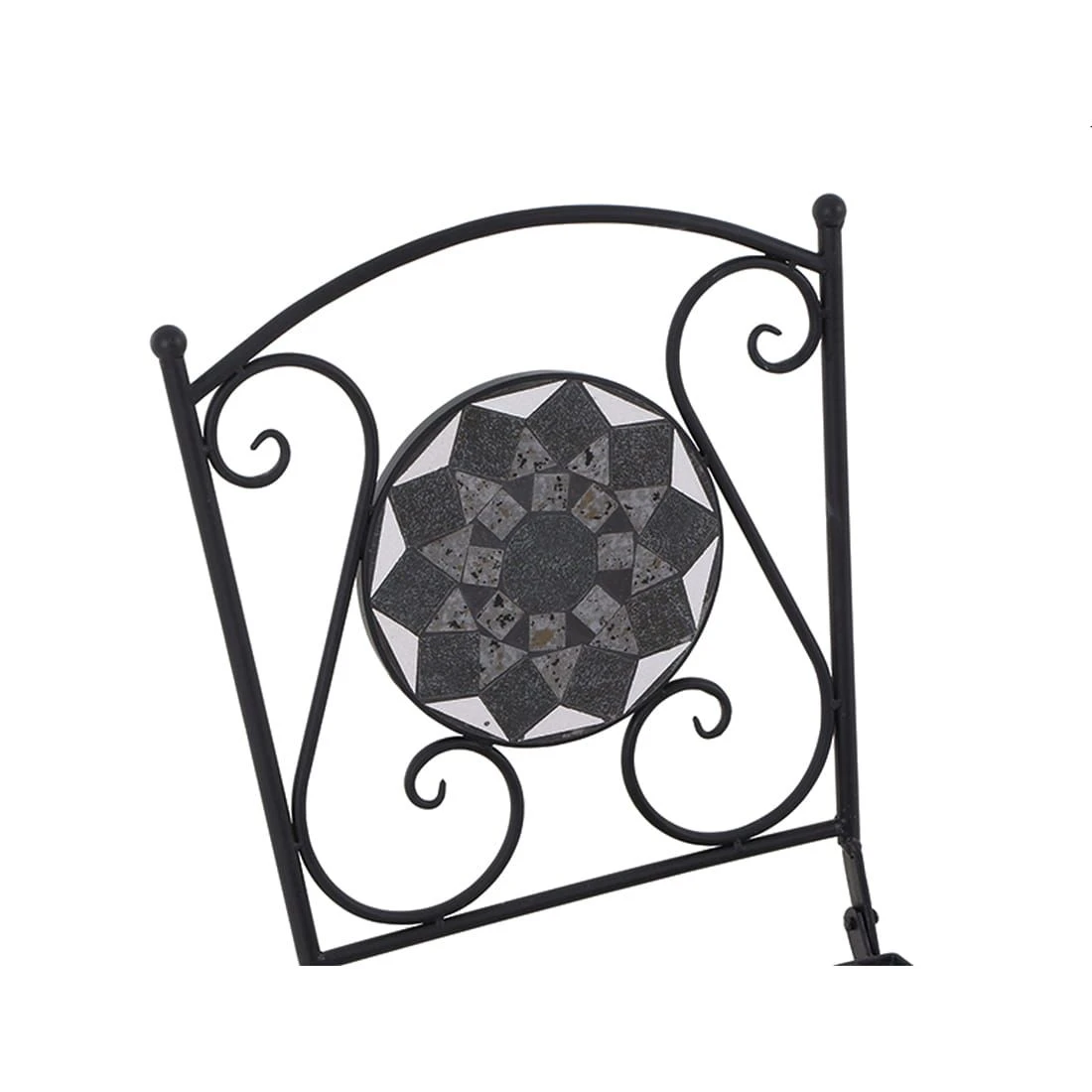 Siena Garden Como Klappstuhl Stahl/Keramik Schwarz Matt / Mosaikoptik 7 Siena Garden Como Klappstuhl Stahl/Keramik Schwarz Matt / Mosaikoptik â Bild 5