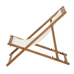 Siena Garden Aviro Liegestuhl Akazie/Polyester Natur/Ecru -Garten Leben 1204448 3