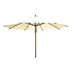 Zebra Rumba Novo Sonnenschirm Ø350cm Holz/Olefin Beige