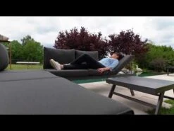 Sieger Auckland Gartensofa Aluminium/Sunproof Graphit/Grau