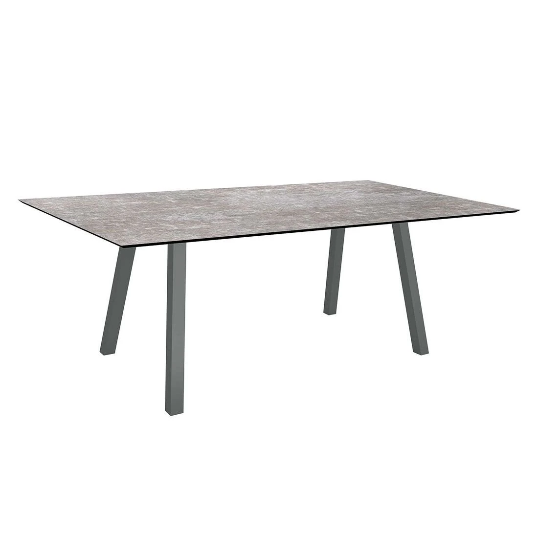 Stern Interno Gartentisch 180x100cm Aluminium Vierkantrohr/Silverstar 2.0 Anthrazit/Metallic Grau 3 Stern Interno Gartentisch 180x100cm Aluminium Vierkantrohr/Silverstar 2.0 Anthrazit/Metallic Grau