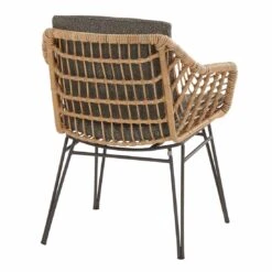 4Seasons Cottage Gartensessel Edelstahl/Geflecht Anthrazit/Sand -Garten Leben 1216515 3