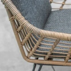 4Seasons Cottage Gartensessel Edelstahl/Geflecht Anthrazit/Sand -Garten Leben 1216515 7