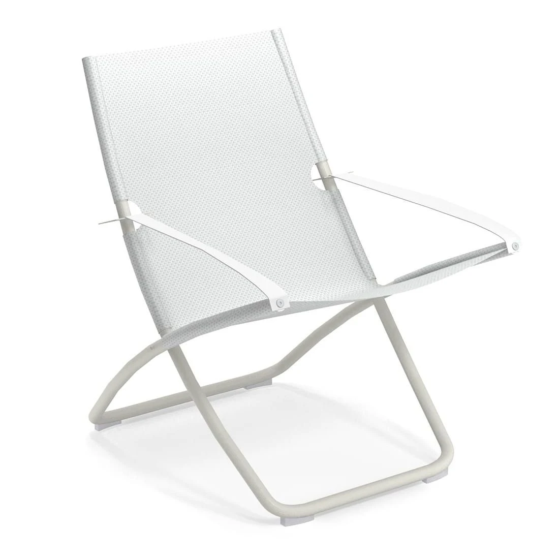 Emu Snooze Liegestuhl Stahl/Textilene Weiß/Weiß 3 Emu Snooze Liegestuhl Stahl/Textilene Weiß/Weiß