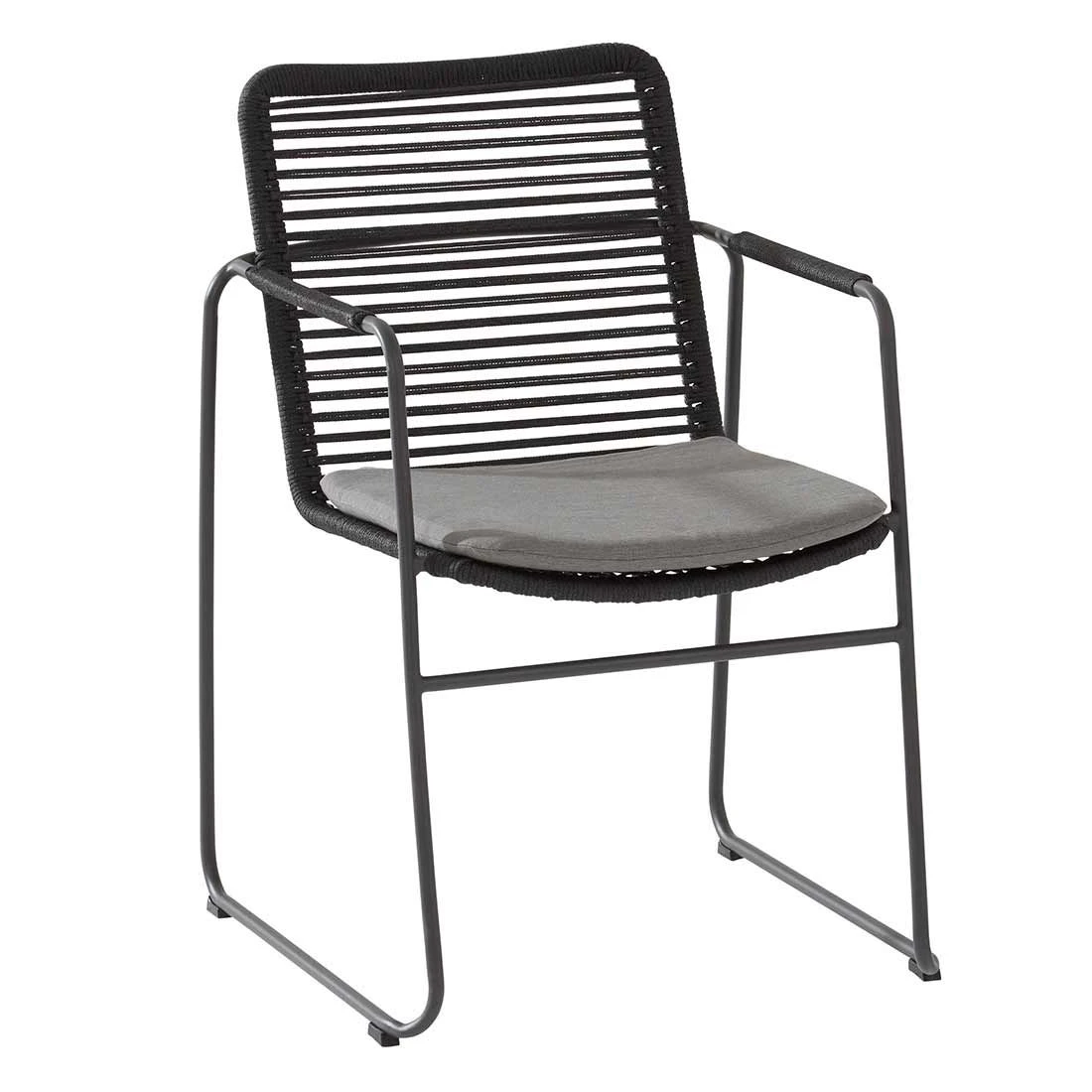 4Seasons Elba Stapelsessel Edelstahl/Rope Anthrazit 3 4Seasons Elba Stapelsessel Edelstahl/Rope Anthrazit