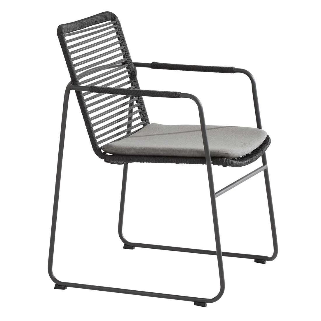 4Seasons Elba Stapelsessel Edelstahl/Rope Anthrazit 4 4Seasons Elba Stapelsessel Edelstahl/Rope Anthrazit – Bild 2