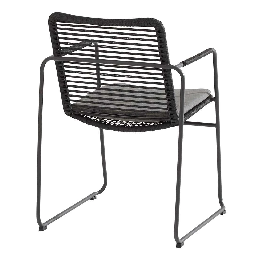 4Seasons Elba Stapelsessel Edelstahl/Rope Anthrazit 5 4Seasons Elba Stapelsessel Edelstahl/Rope Anthrazit – Bild 3