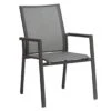 Zebra Fly Stapelsessel Aluminium/Textilene Graphit/Carbon Grey -Garten Leben 1222411 1