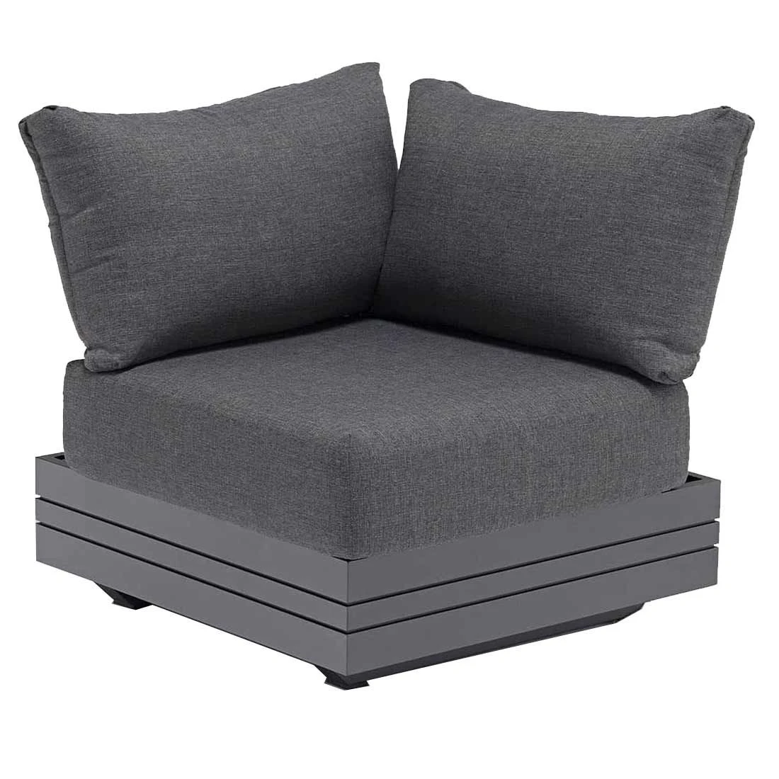 Zebra Cubo Ecklounge Aluminium/Olefin Graphit/Dunkelgrau 9 Zebra Cubo Ecklounge Aluminium/Olefin Graphit/Dunkelgrau – Bild 7