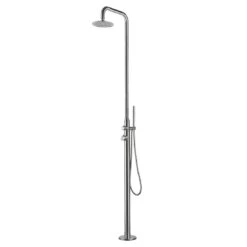 Ideal Juist Gartendusche Warmwasser V2A Edelstahl