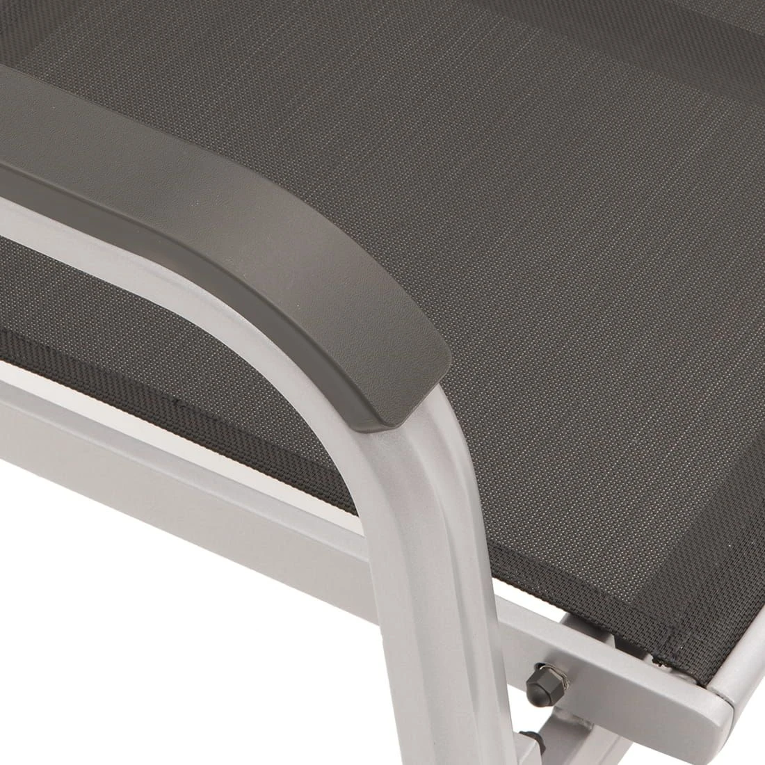 Kettler Basic Plus 3-Sitzerbank Aluminium/Textilene Silber/Anthrazit 7 Kettler Basic Plus 3-Sitzerbank Aluminium/Textilene Silber/Anthrazit – Bild 5