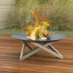 SvenskaV Futura XXL Feuerschale Ø58x20cm Edelstahl -Garten Leben 1231222 2