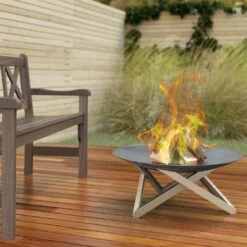 SvenskaV Futura Super XXL Feuerschale Ø80x30cm Edelstahl Edelstahl -Garten Leben 1231244 3