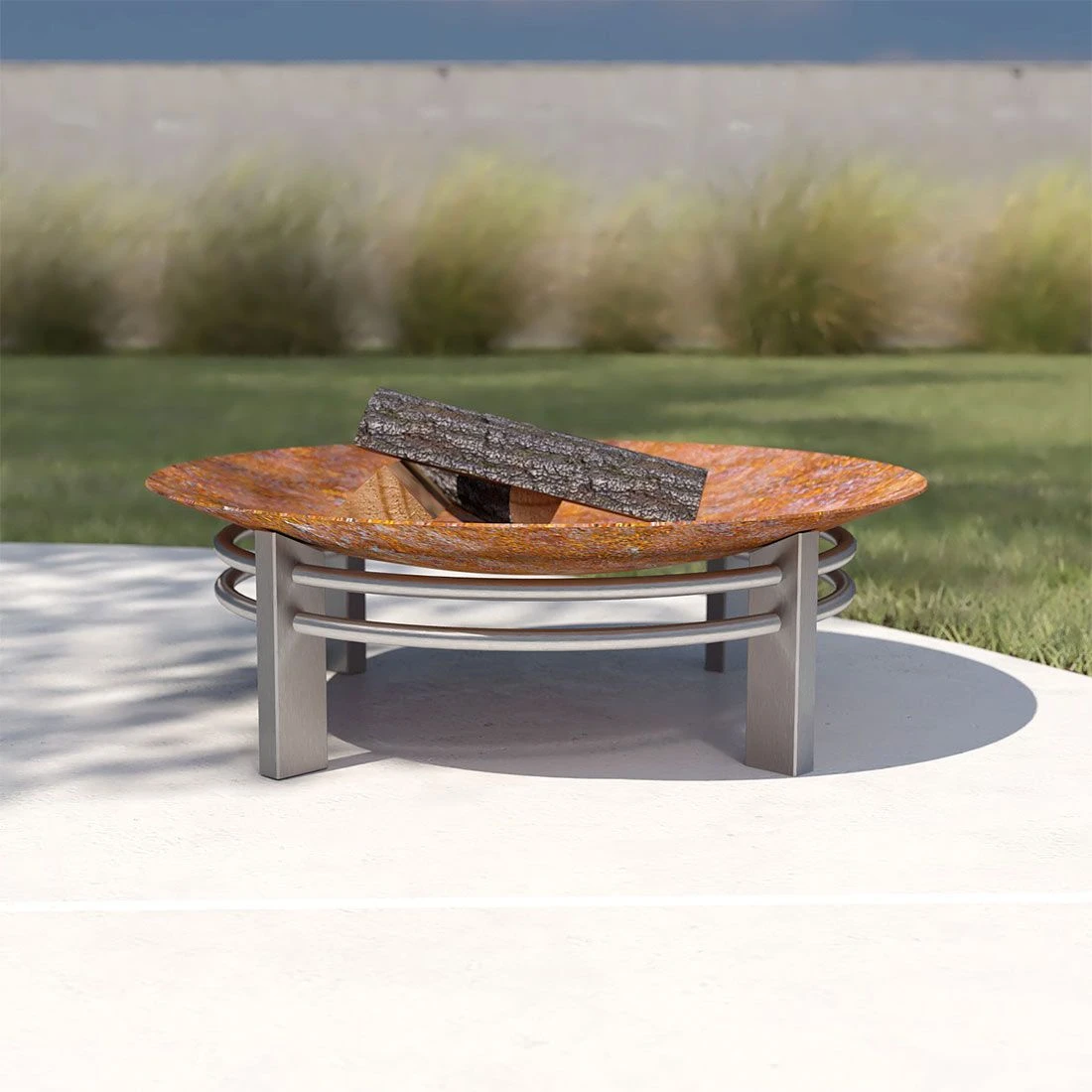 SvenskaV Nova Super XXL Feuerschale Ø80x30cm Edelstahl/Rohstahl Edelstahl/Schwarz 5 SvenskaV Nova Super XXL Feuerschale Ø80x30cm Edelstahl/Rohstahl Edelstahl/Schwarz – Bild 3