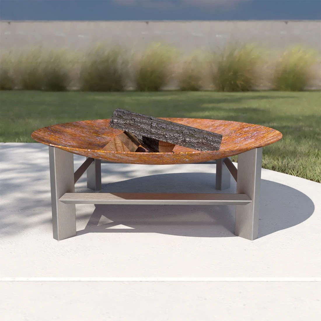 SvenskaV Alpha XXL Feuerschale 58x58x20cm Edelstahl/Rohstahl Edelstahl/Schwarz 7 SvenskaV Alpha XXL Feuerschale 58x58x20cm Edelstahl/Rohstahl Edelstahl/Schwarz – Bild 5